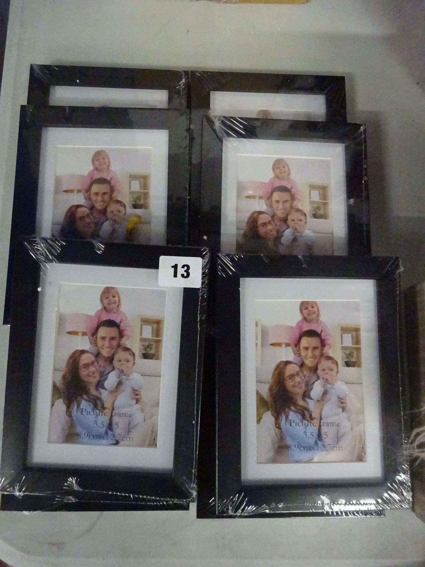 X6 8.9CM X 12.9CM BLACK PHOTO FRAMES