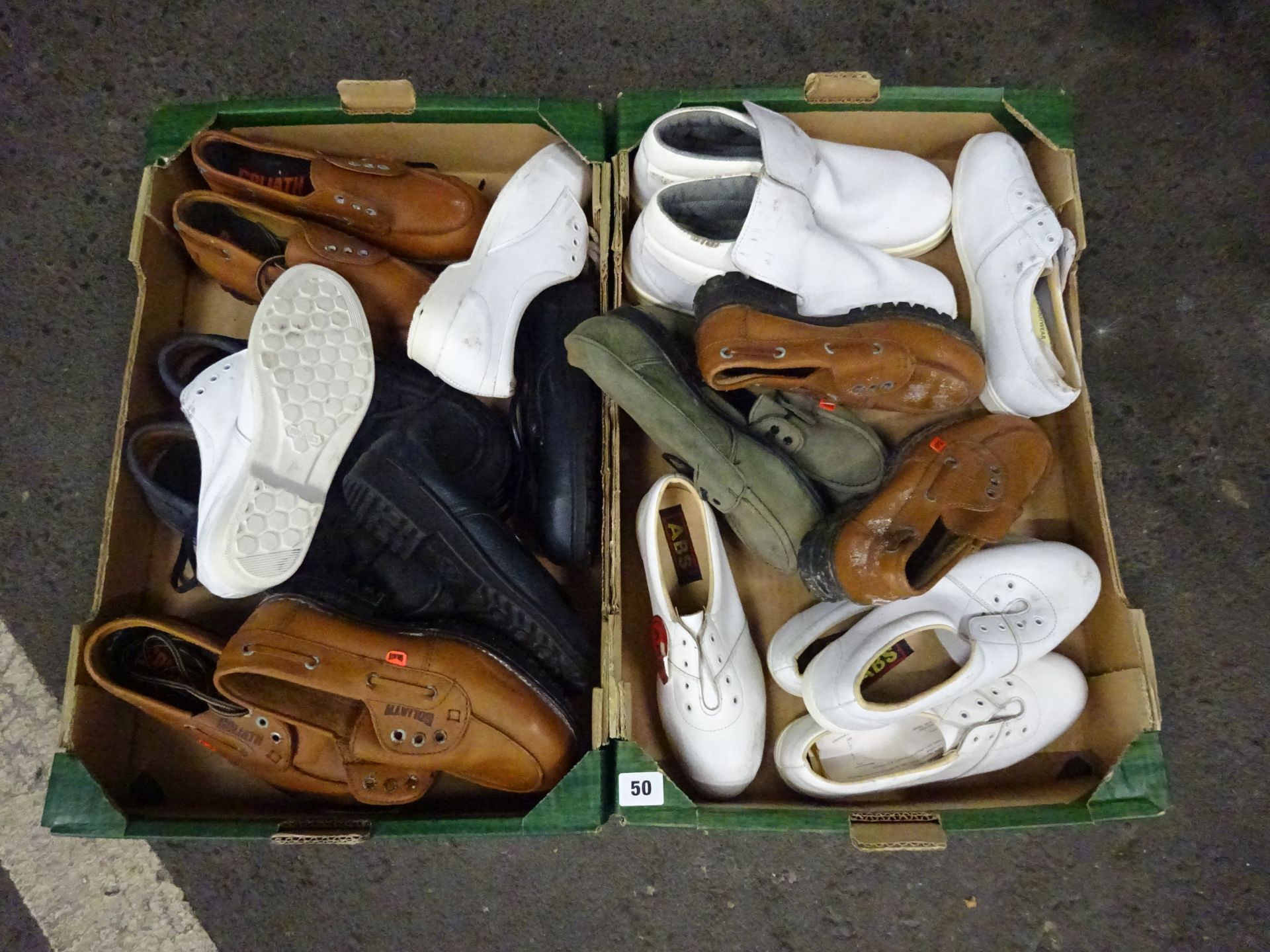 X2 BOXES OF WORKSHOES & WORK BOOTS (VARIETY OF DESIGNS & SIZES)