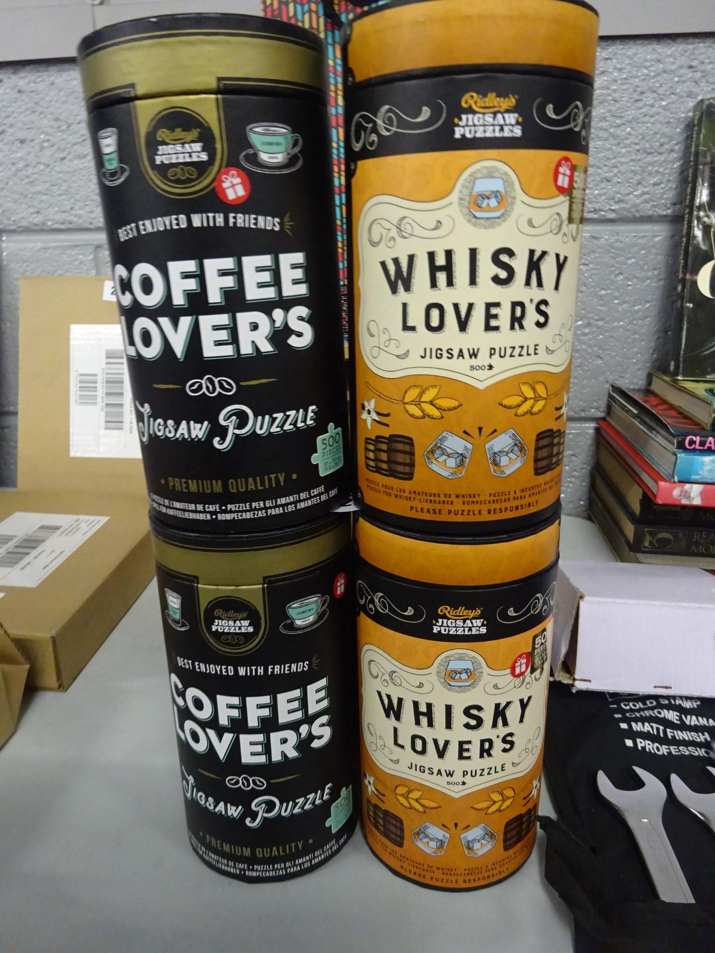 X2 COFFEE LOVERS PUZZLES & X2 WHISKEY LOVERS PUZZLES BRAND NEW