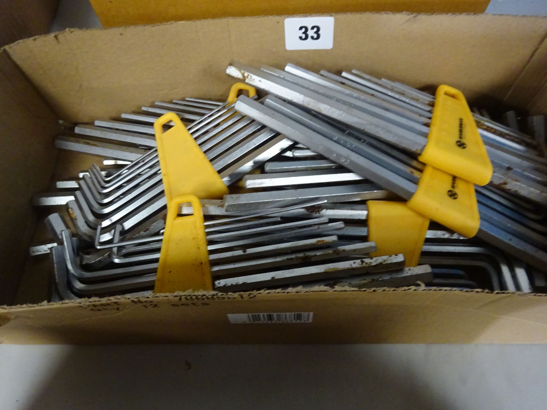 BOX OF 10 ALLEN KEY SETS (SLIGHTY RUSTY)