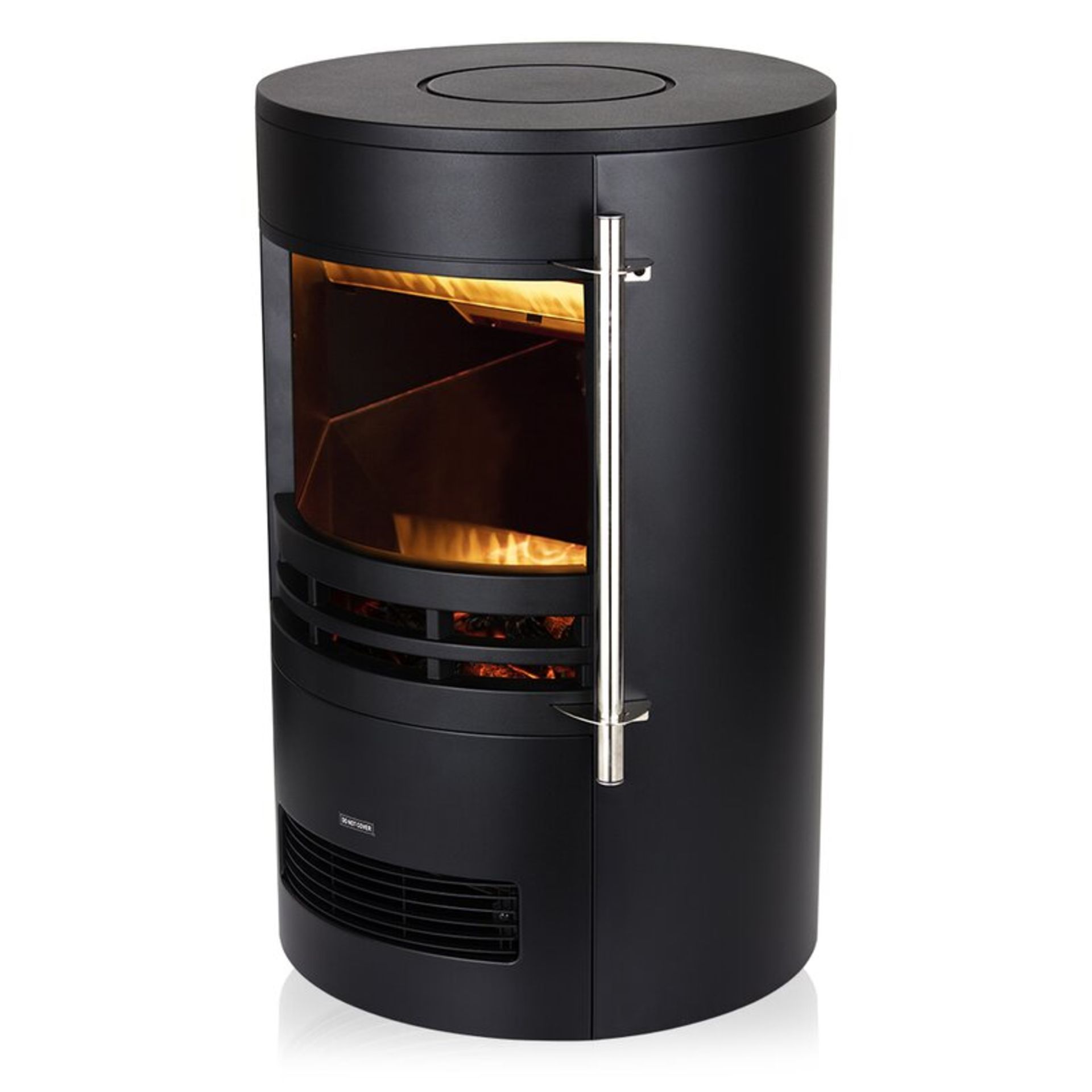 Electric Curved Black Stove Fire - RRP £180.00