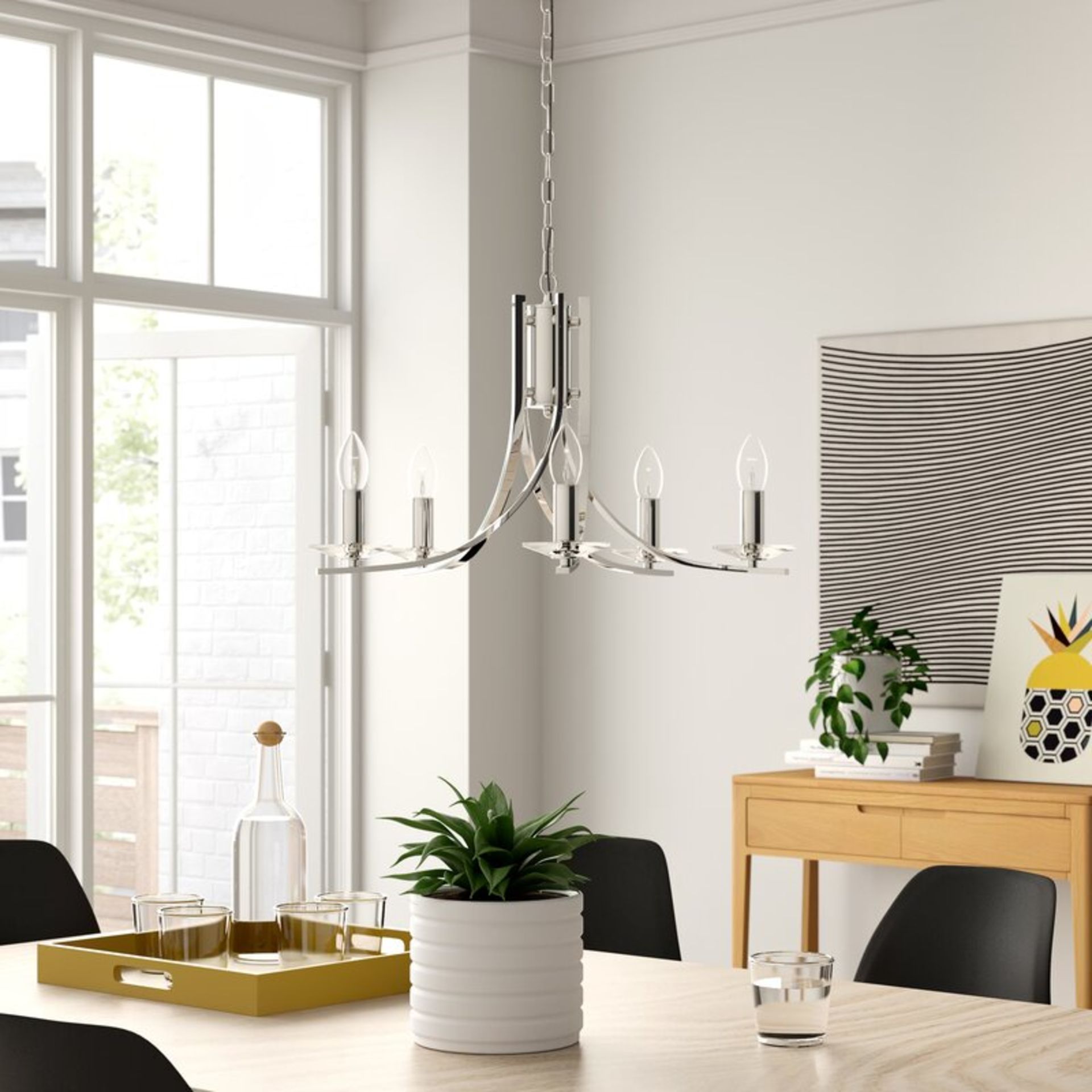 Bennie 5-Light Candle-Style Chandelier - RRP £211.20 - Image 2 of 2