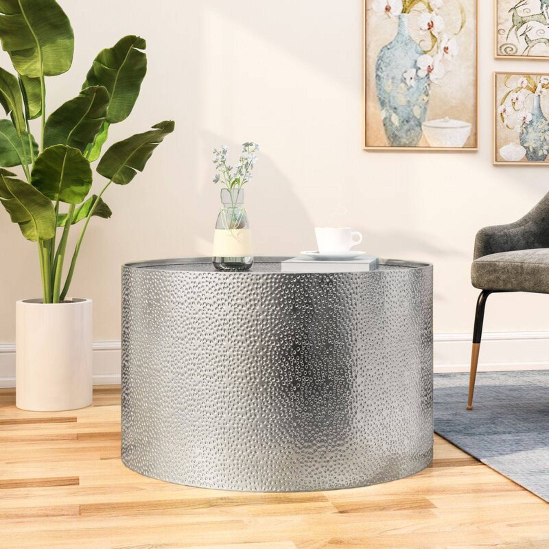 Sevilla Silver Coffee Table with Tray Top - RRP £159.00