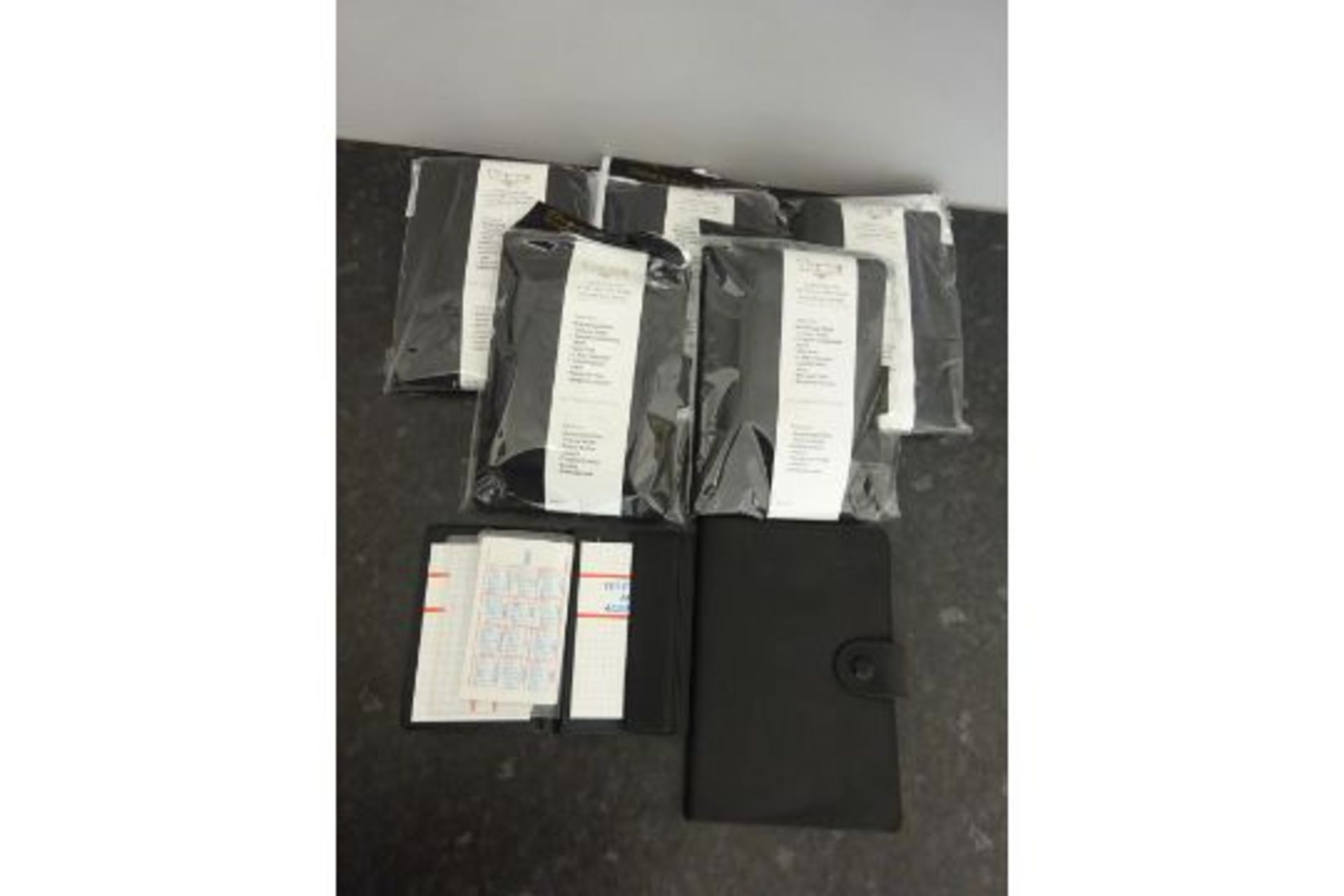 x6 Black Pocket & Desk Phone Book Set