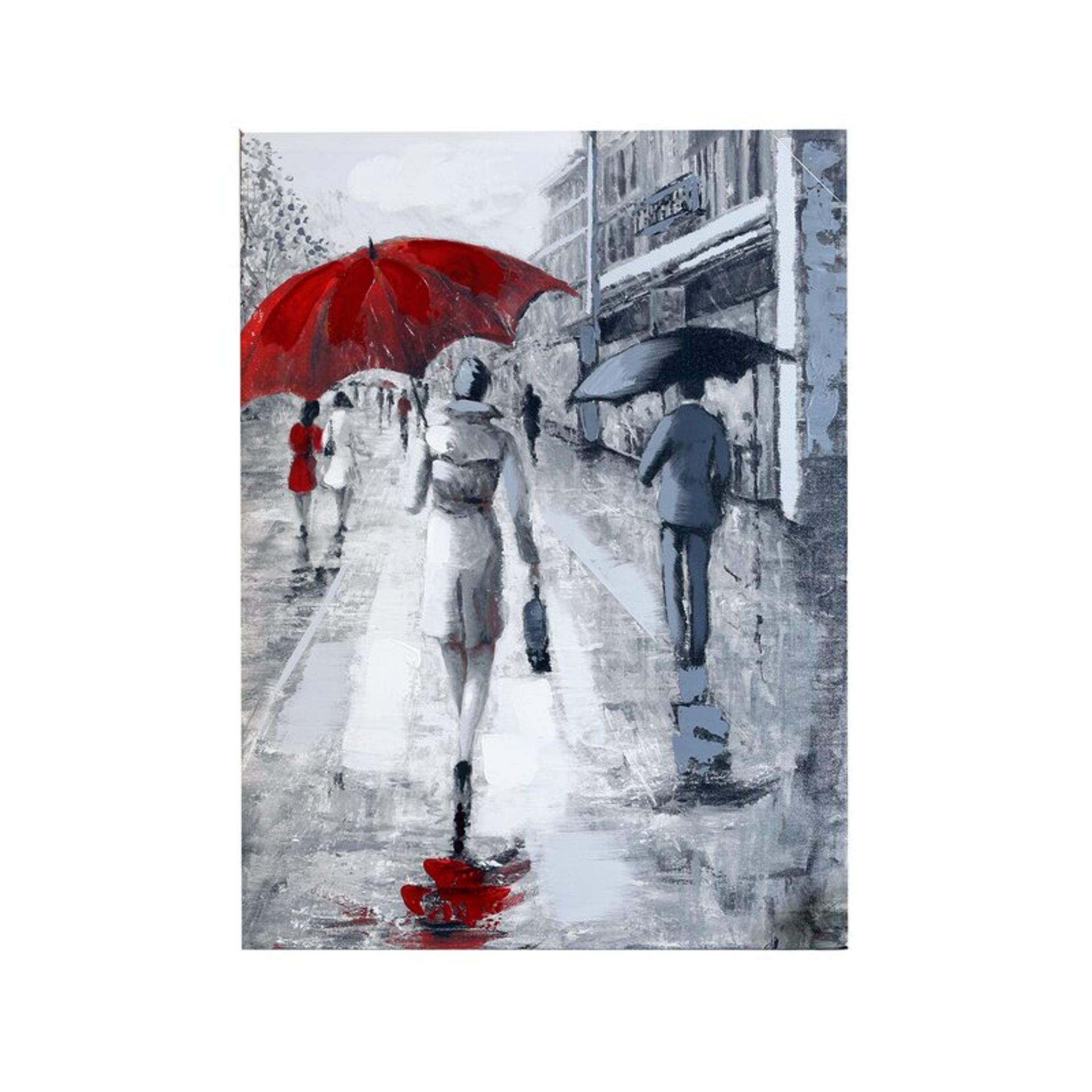 Rainy Street Scene Canvas - RRP £36.99