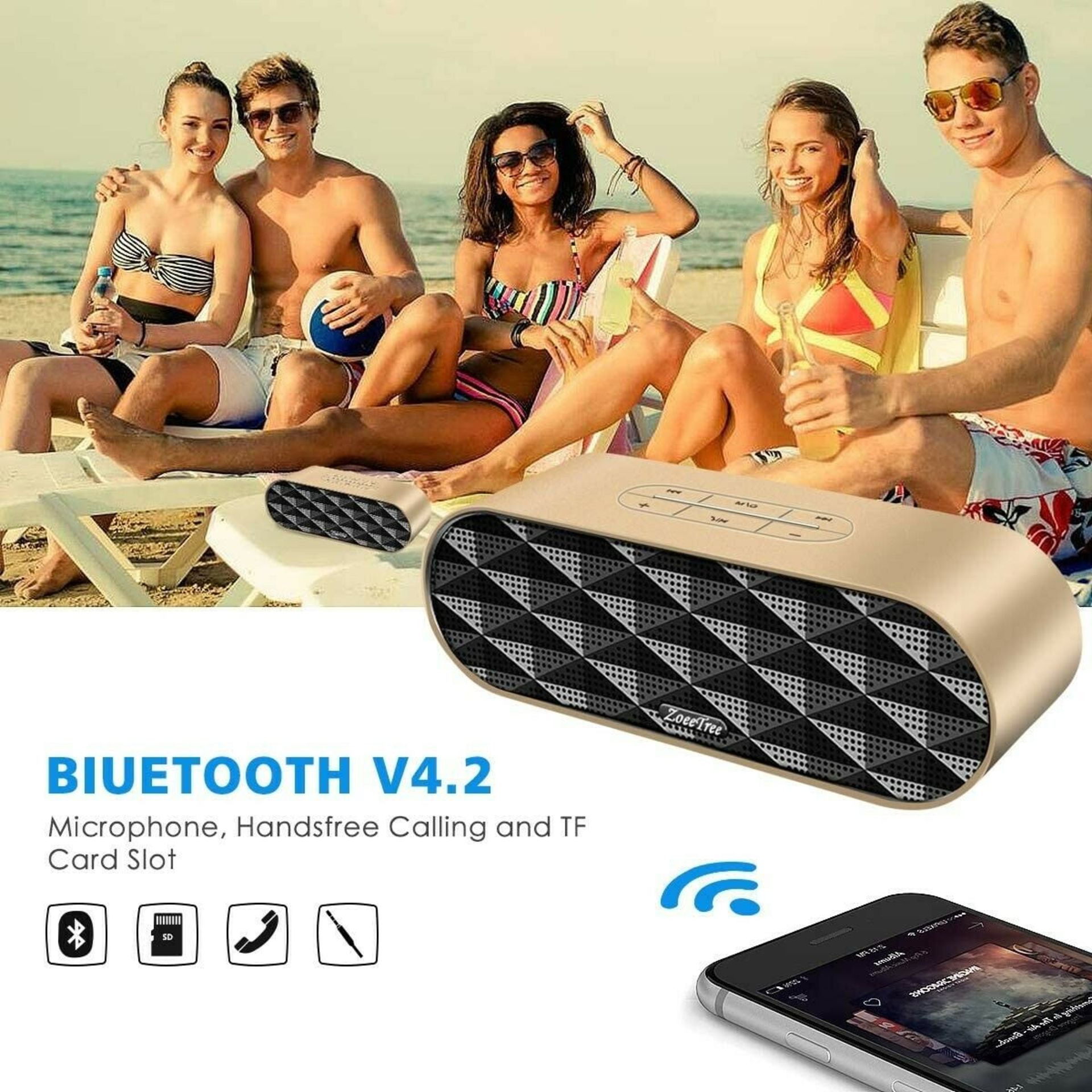 ZoeTree S3 Portable Wireless Bluetooth Speaker