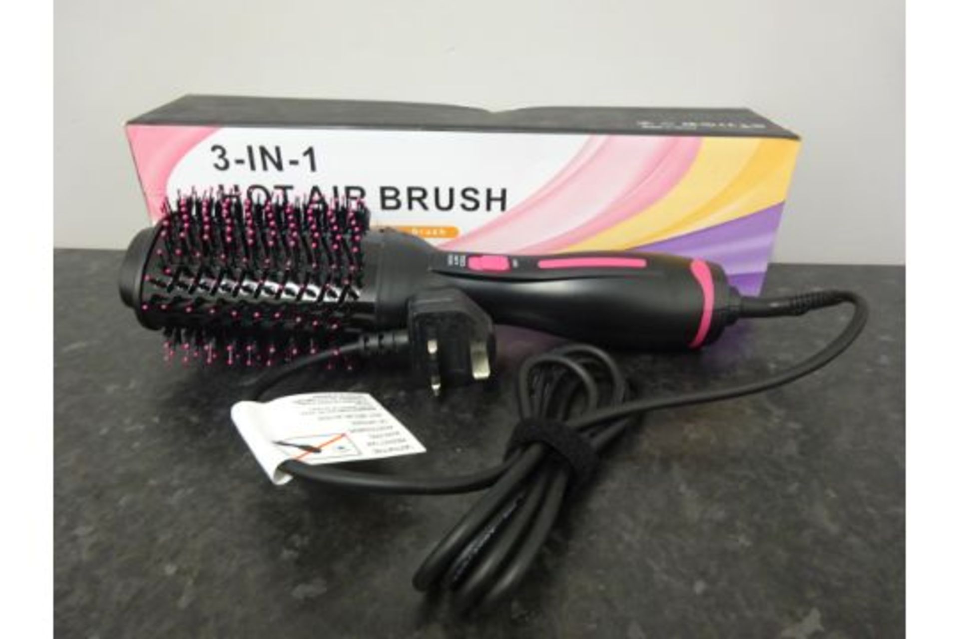 2 in 1 Hot Air Brush, Curl Function, Straightening, Drying