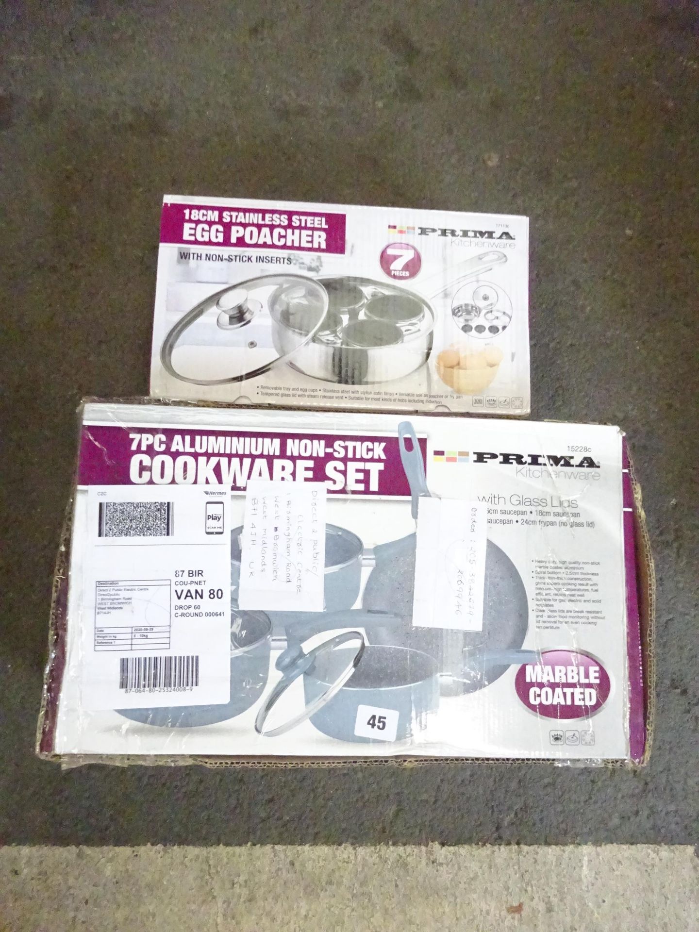 COOKWARE SET AND EGG POACHER