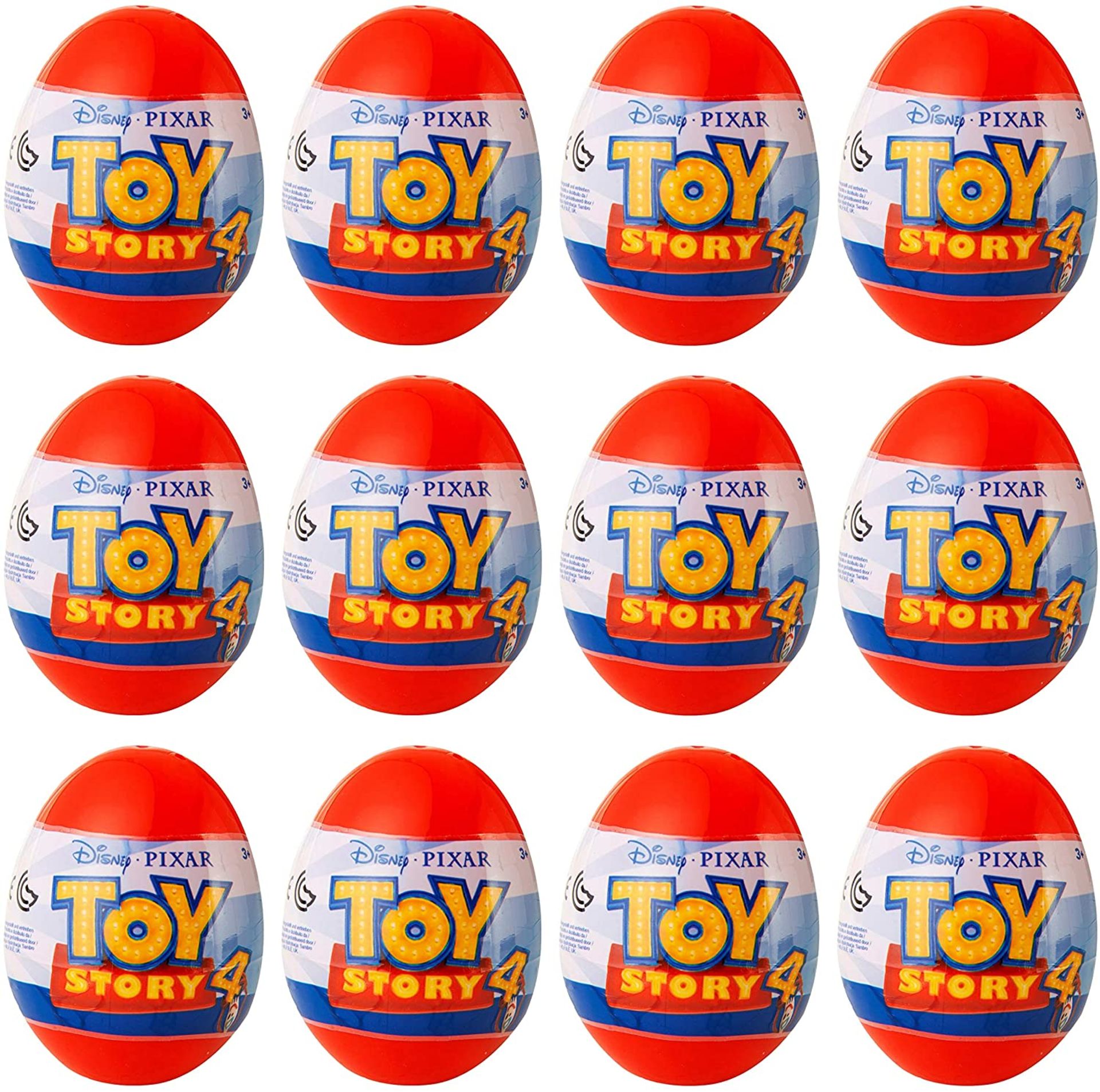 Box Of 12 Toy Story 4 Surpise Eggs With Erasers - RRP £24.99.