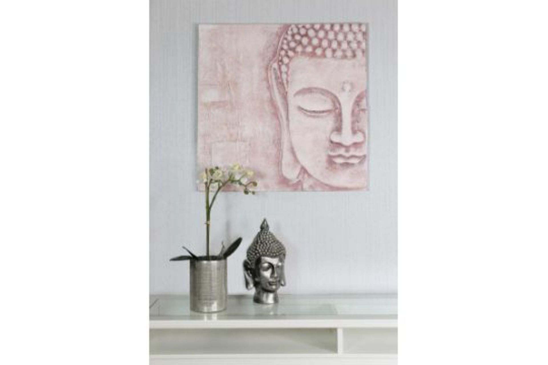 3D Blush Buddha Wall Art - RRP £30.00