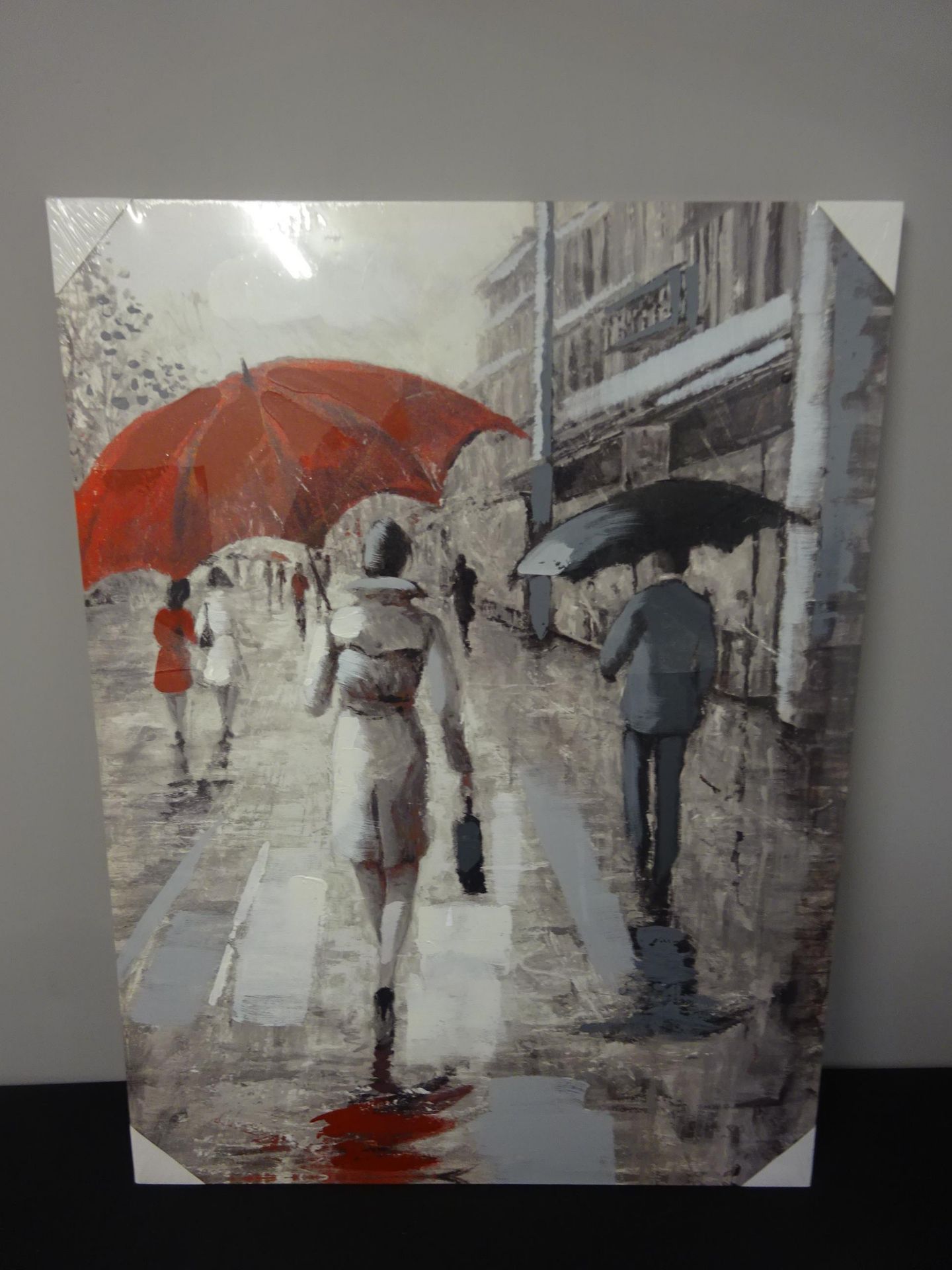 Rainy Street Scene Canvas - RRP £36.99