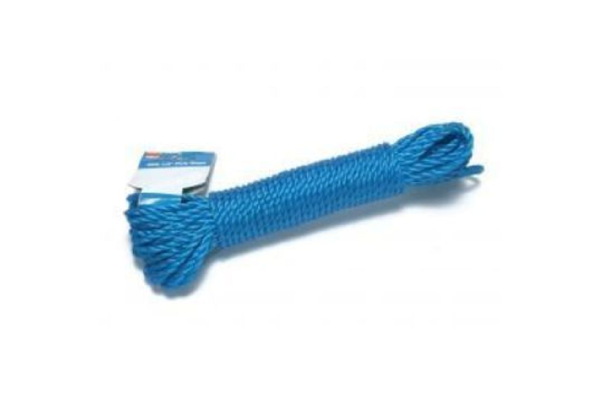X2 Packs 50ft 1/4" Blue Poly Rope