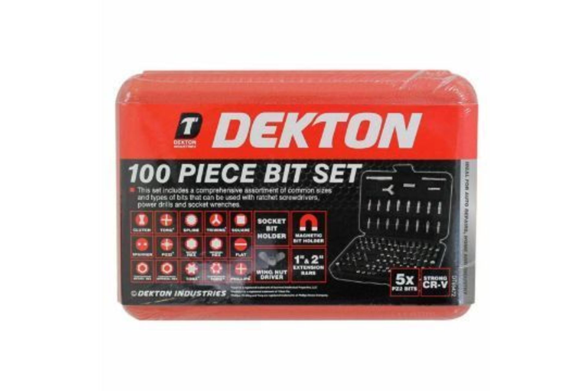 New Dekton 100pc Bit Set - Image 2 of 2