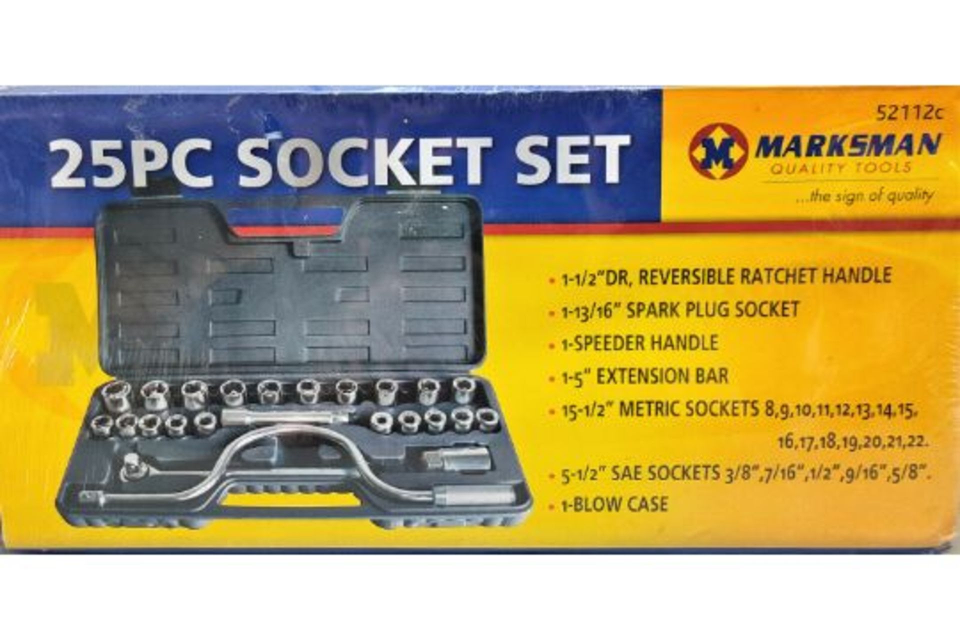 New Marksman 25pc Socket Set