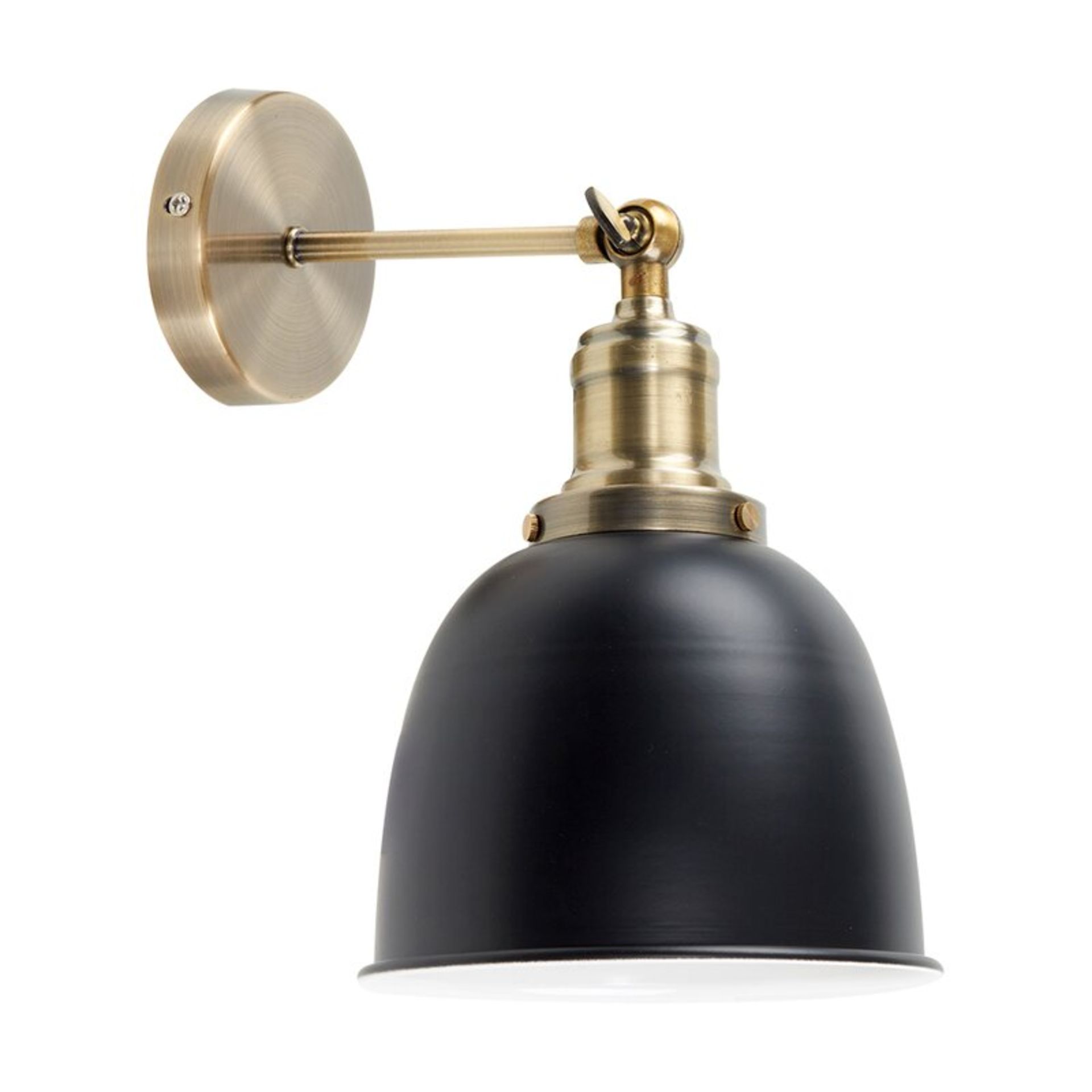 Axton 1 - Light Antique Brass Armed Sconce RRP £60.99