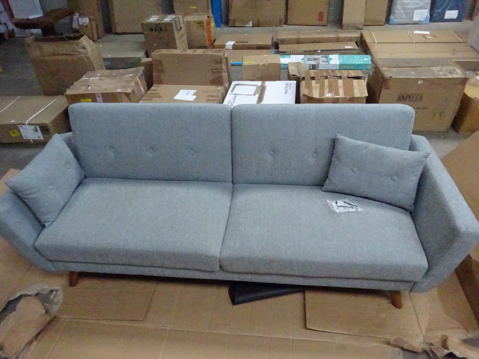 chang 3 seater clic clac sofa bed (COLLECTION ONLY)