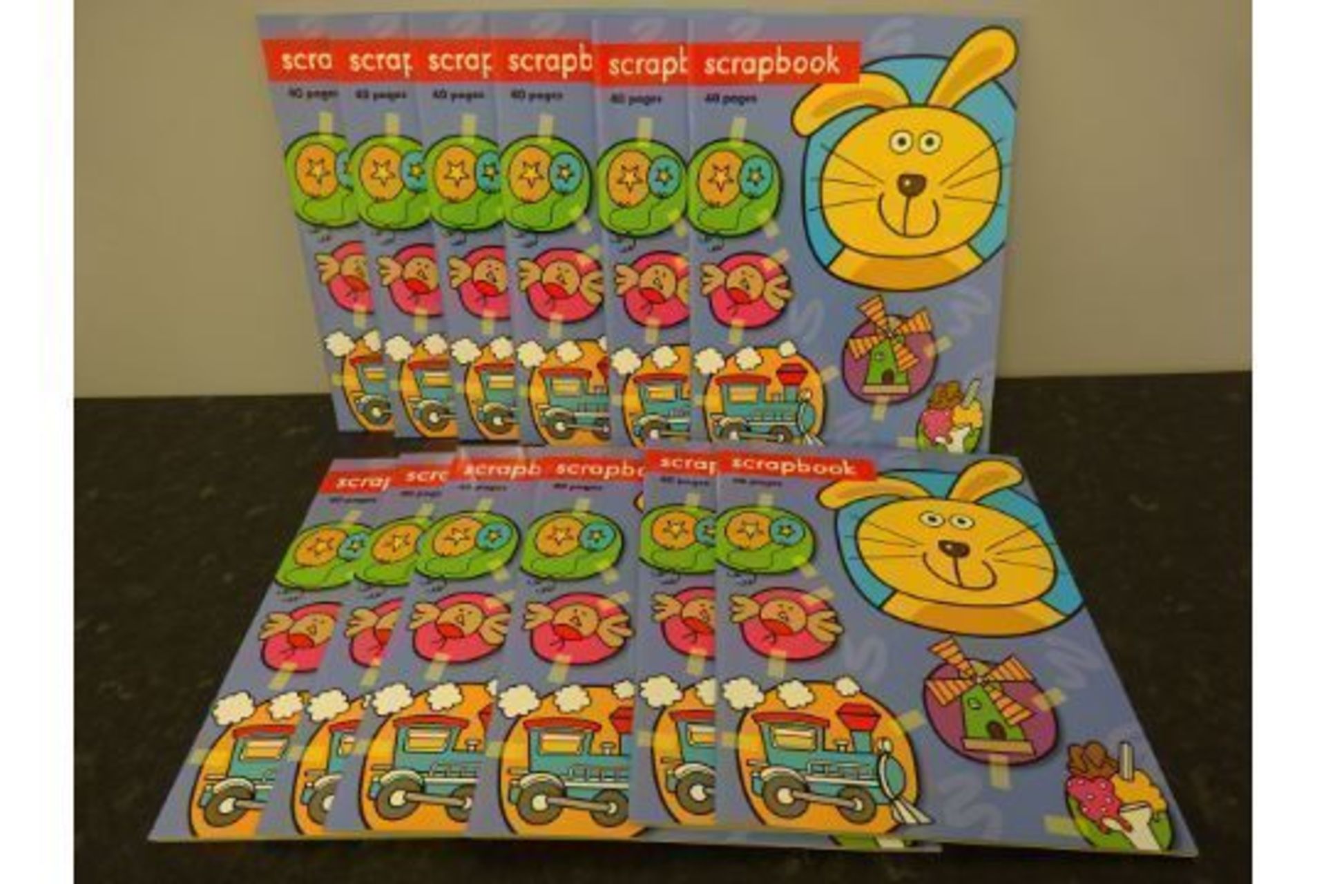 BOX OF 12 MAKE BELIEVE SCRAP BOOKS