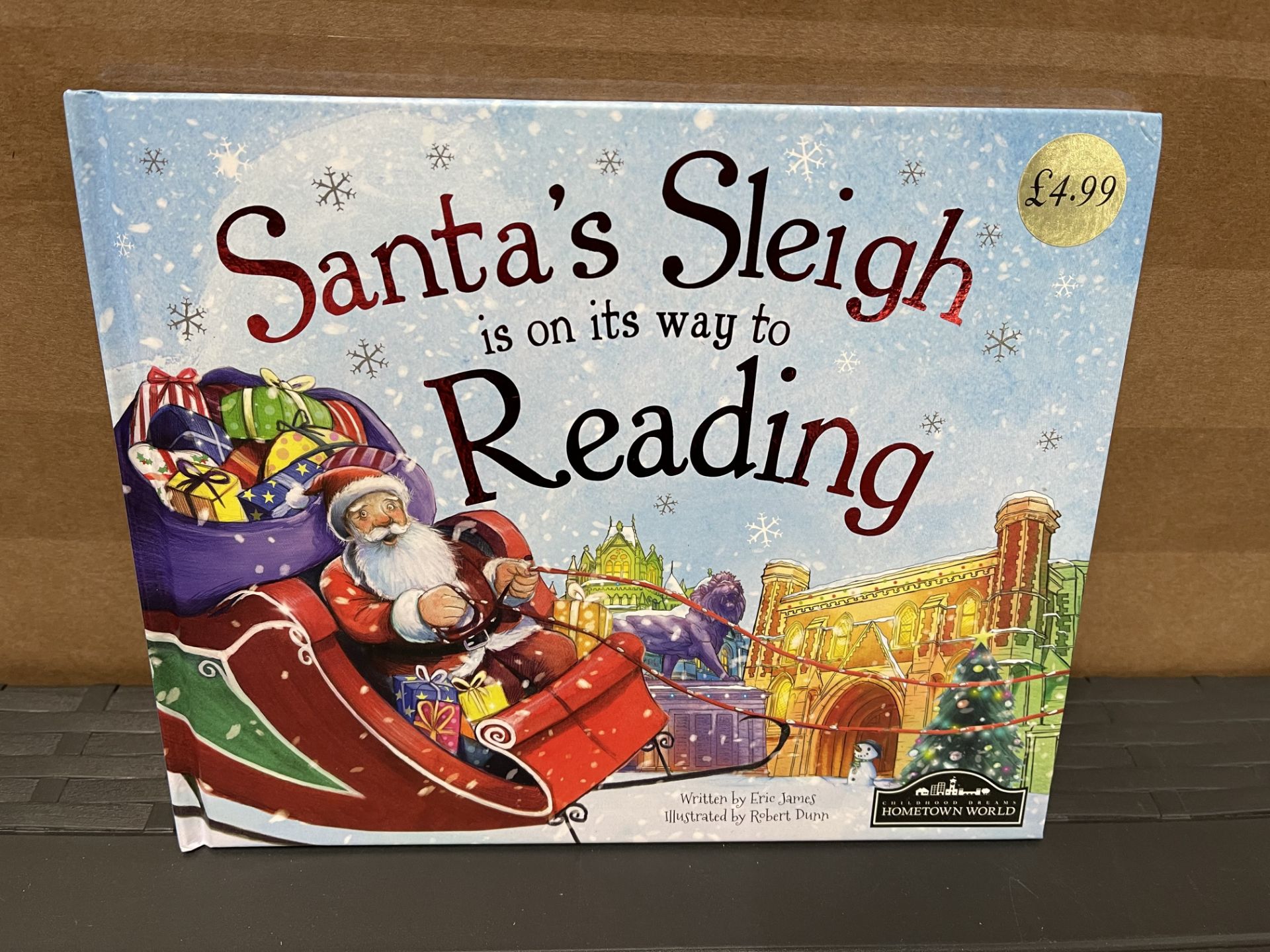 Santa Sleigh Is On Its Way To Reading Book