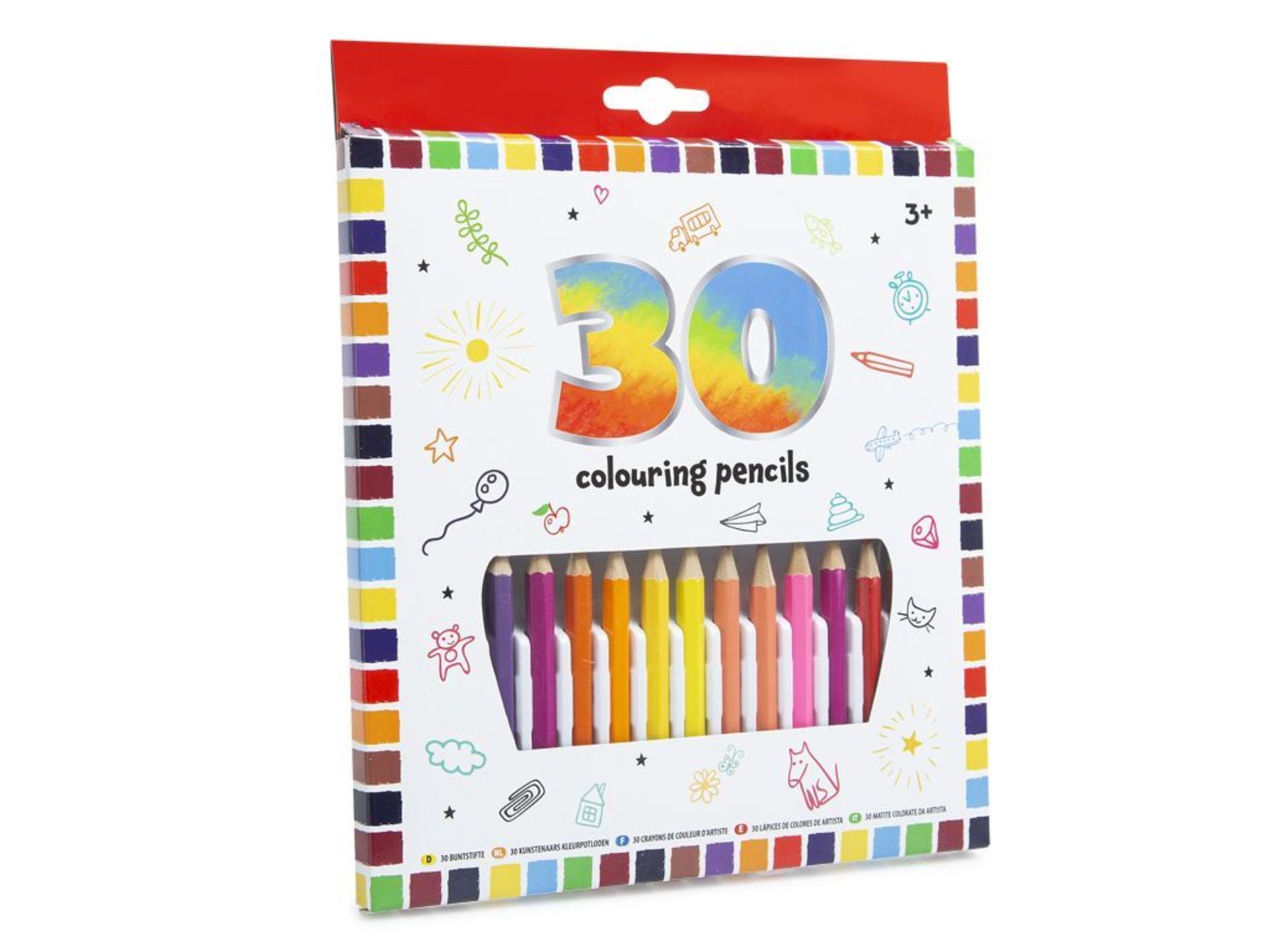 Grafix 30 Half Lenth Colour Pencils