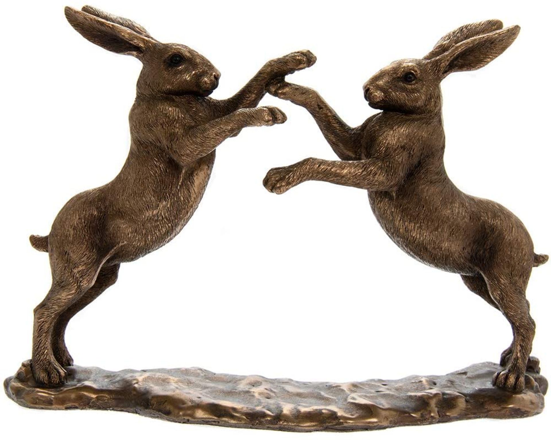 Leonardo Reflection Bronzed Boxing Hares