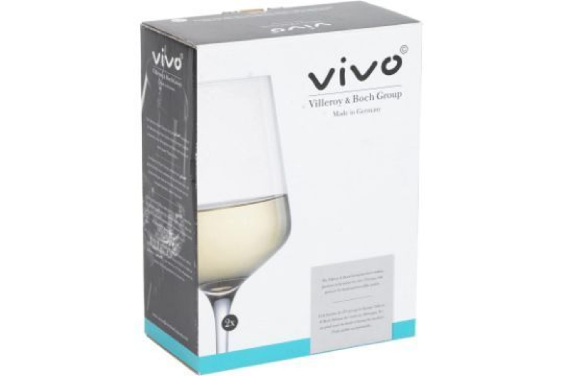 New Villeroy & Boch Set Of 2 White Wine Glasses - RRP £19.99.