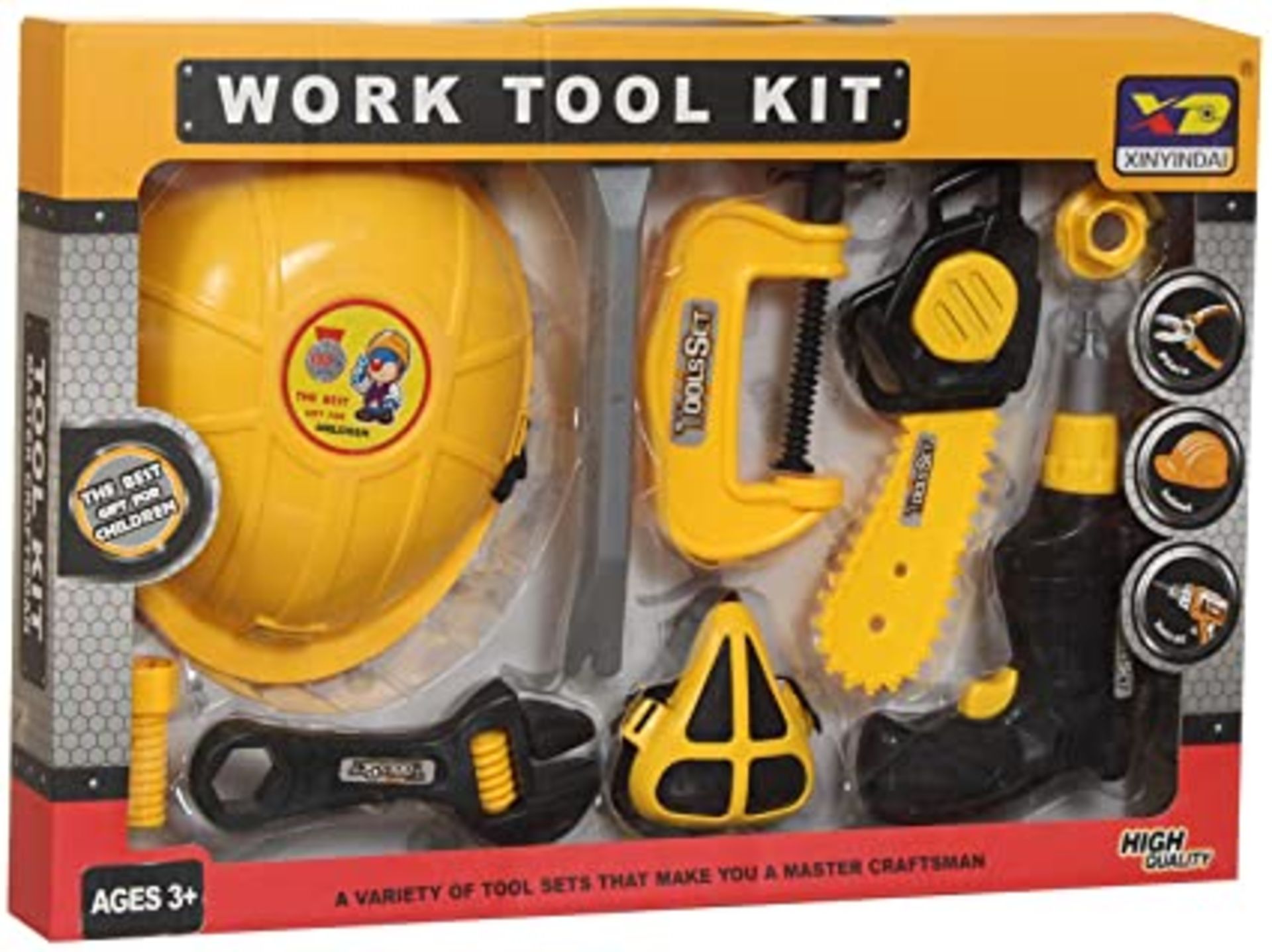 Variety Of Tools And Work Helmet Kids Set
