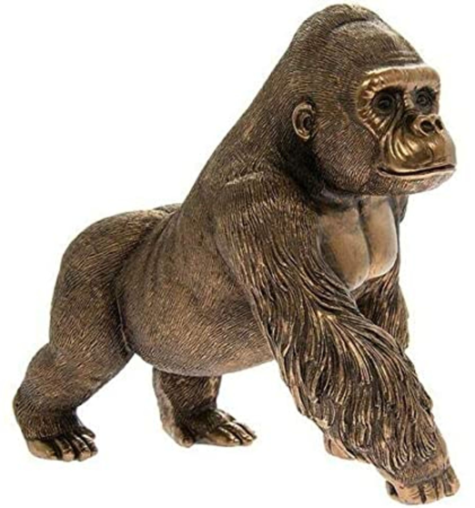 Leonardo Reflection Bronzed Gorilla