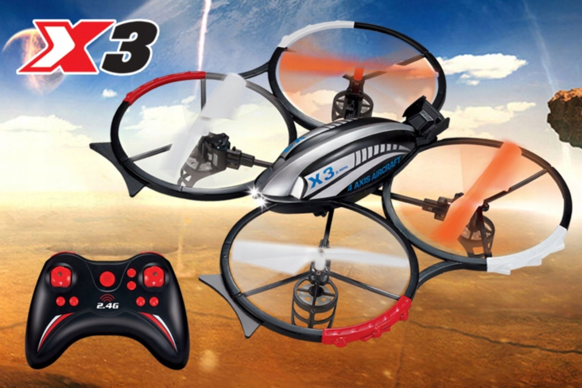 X3 Space Explorer 4 Channel RC Drone Quadcopter With Camera