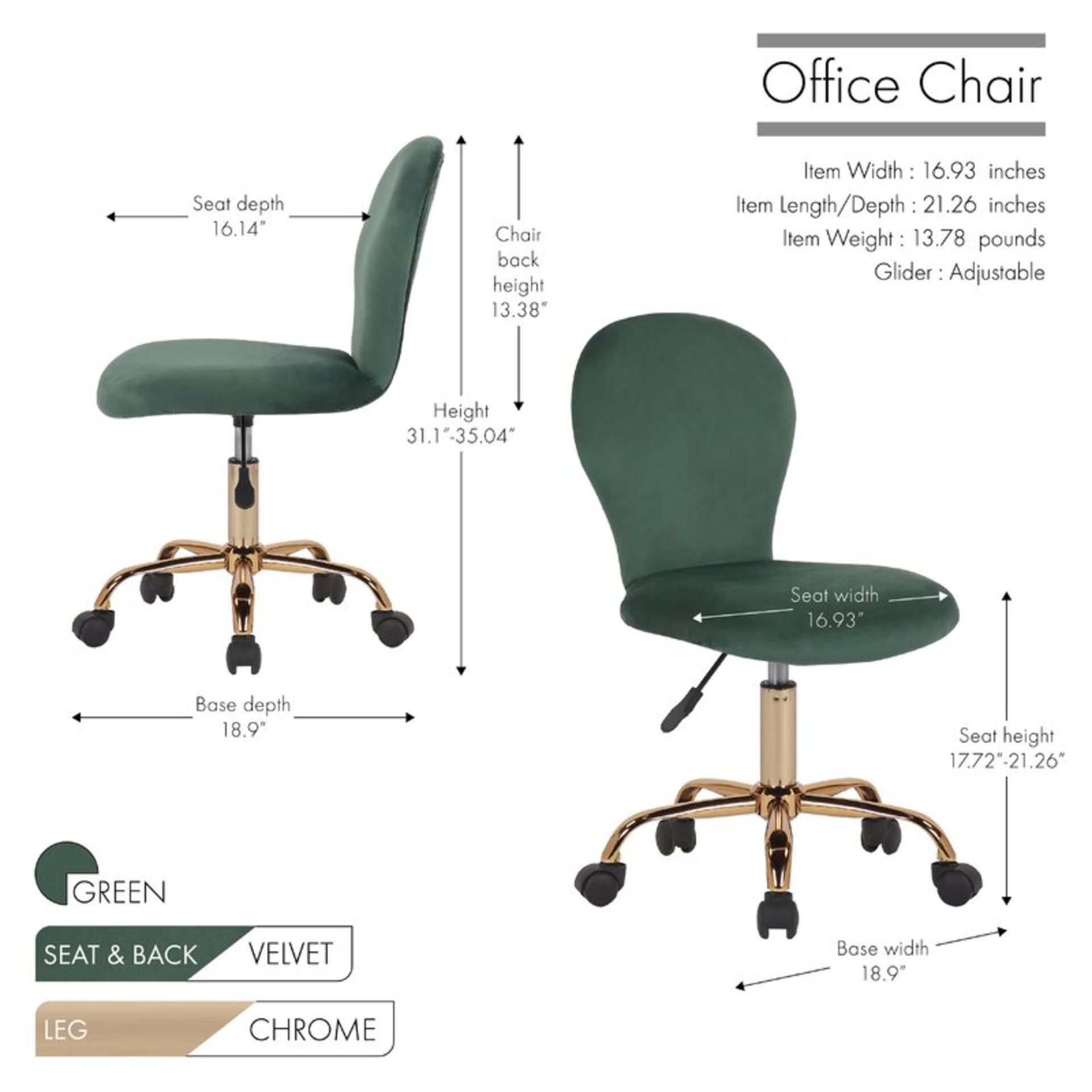 Task Chair RRP £139.99 - Image 2 of 2