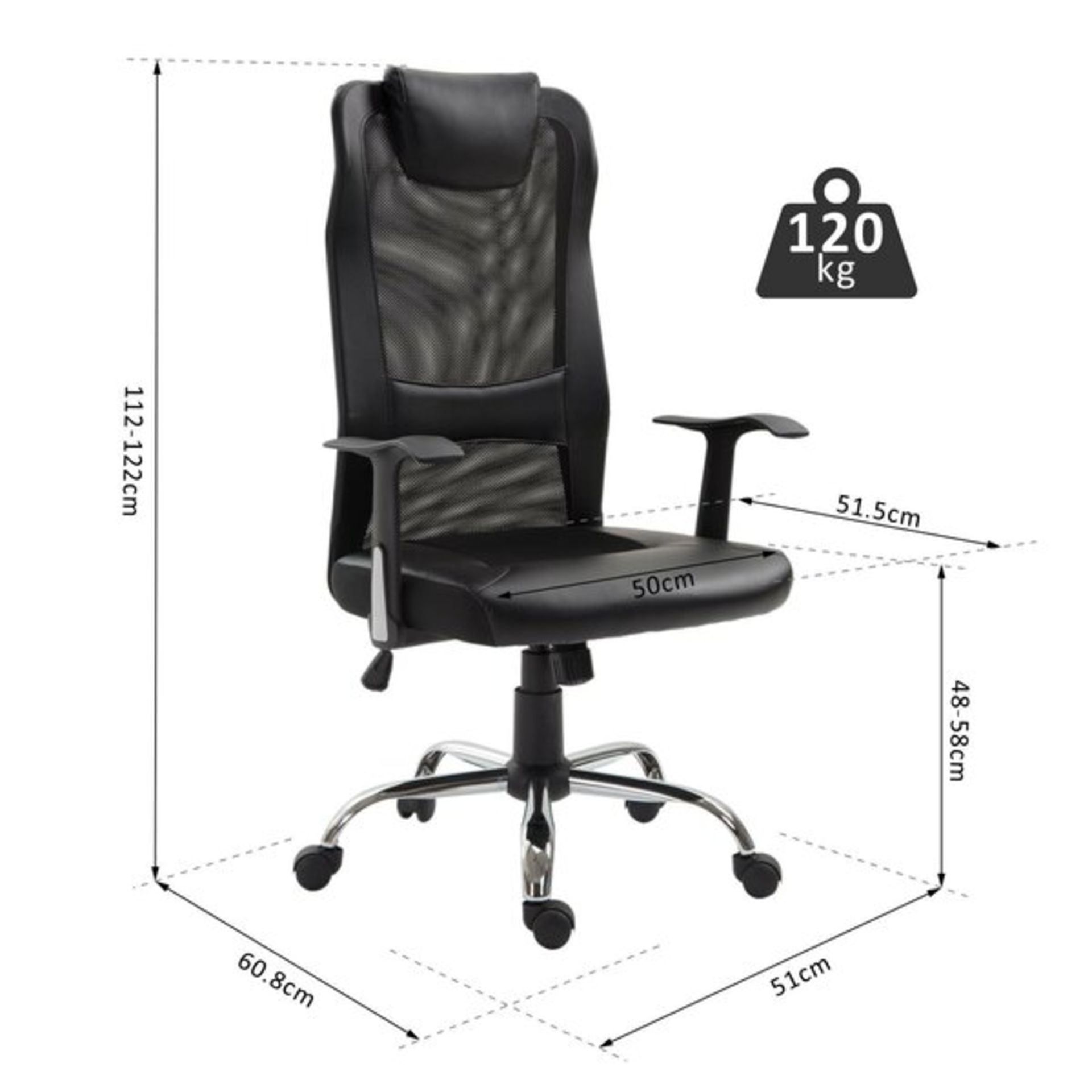 Whipe Mesh Gaming Chair RRP £83.99 - Image 3 of 3