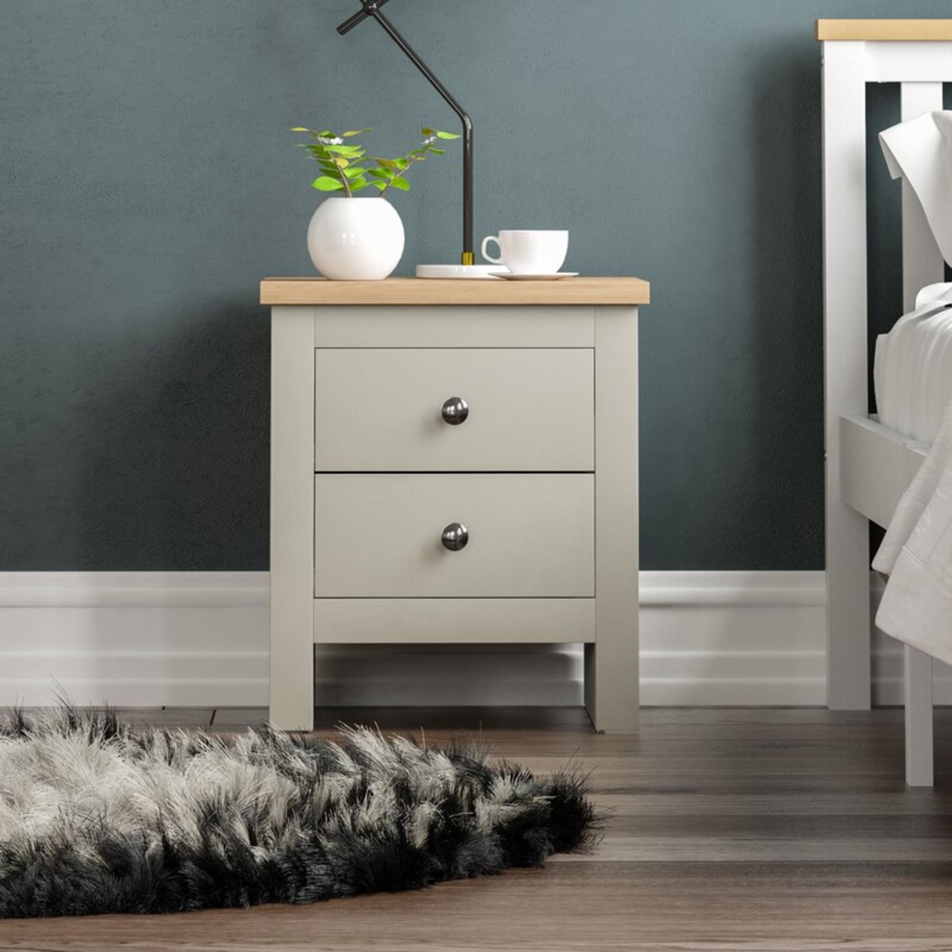 Mannion 2 Drawer Bedside Table R £53.99