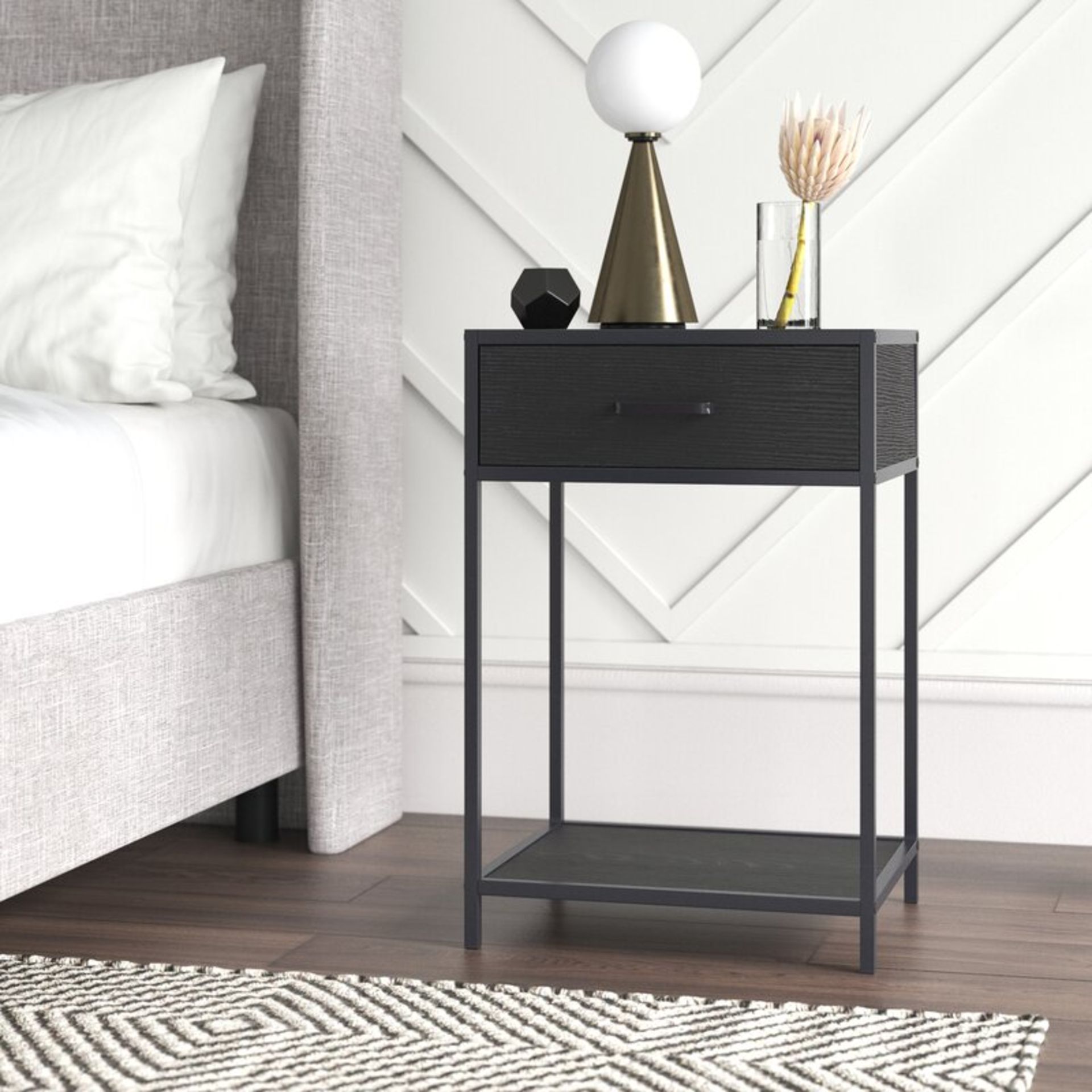 Imel 1 Drawer Bedside Table RRP £111.99