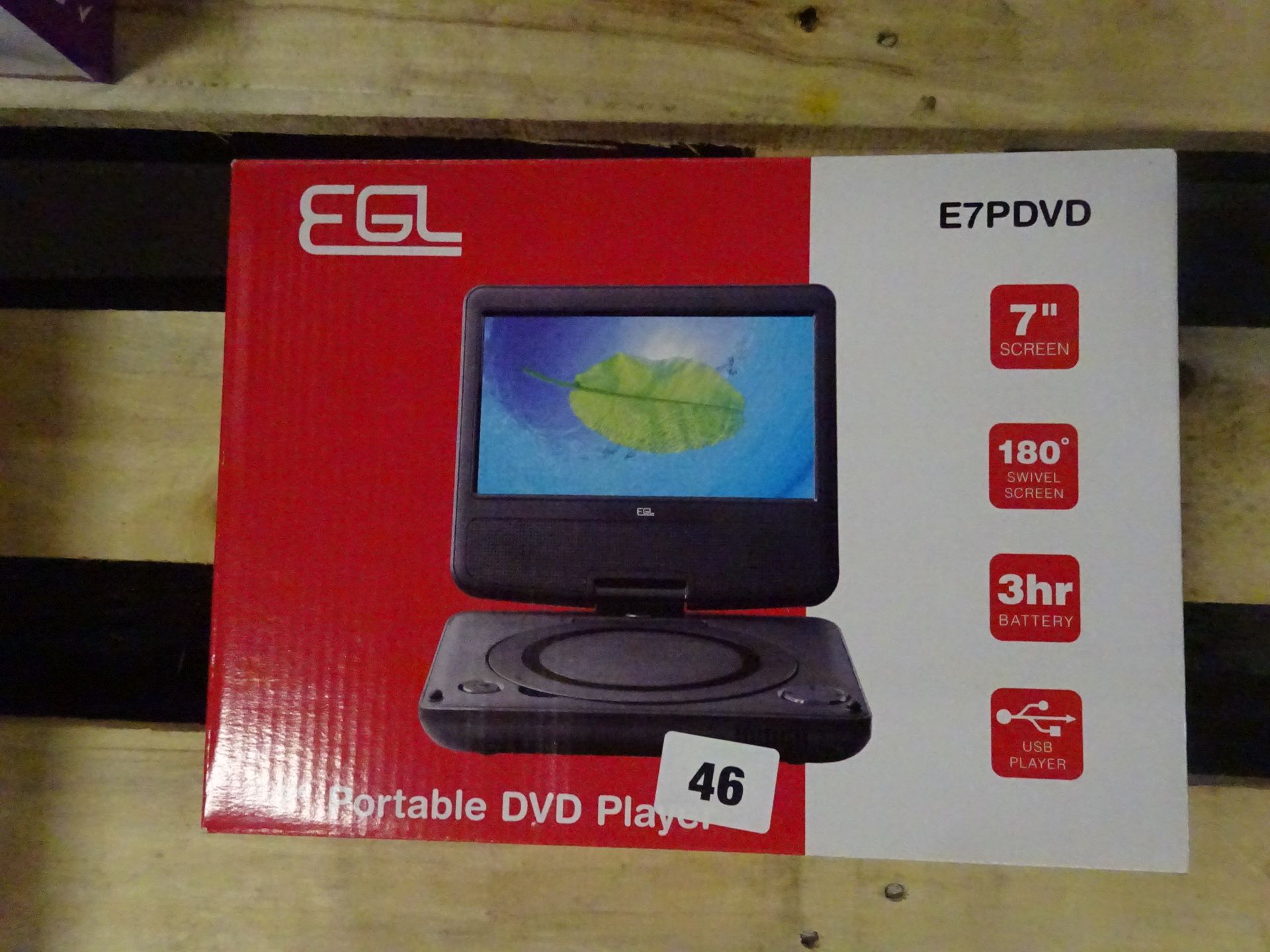 NEW 7" PORTABLE DVD PLAYER - NO VAT