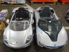X 1 PORCHE & X 1 BMW ELECTRIC CAR - NO VAT