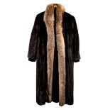 Mink and Fox Fur Full Length Coat