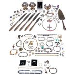 Mixed Gold and Sterling Silver Jewelry Assortment