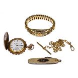 Elgin Gold Filled Hunt Case Pocket Watch