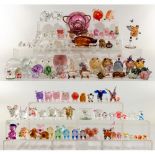 Pig Crystal and Glass Figurine Assortment