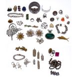 Sterling Silver and European Silver (800) Jewelry Assortment