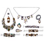 Designer Sterling Silver and Gemstone Jewelry Assortment