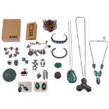 Native American Indian Sterling Silver Jewelry Assortment