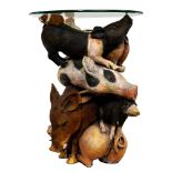Jef Raasch (American, 20th Century) Pig Side Table