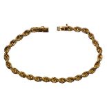 14k Yellow Gold Twisted Rope Bracelet