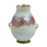 Louis Comfort Tiffany Amphora Style Miniature Vase