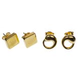 Tiffany & Co 18k Yellow Gold Pierced Earrings