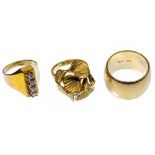 18k Yellow Gold Ring Assortment