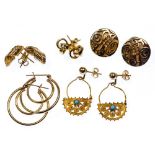 14k Yellow Gold Earring Assortment