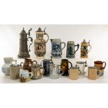 Ceramic and Glass Beer Stein Assortment