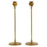 Tiffany Studios Bronze Candlesticks