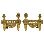 Bouhon Freres Brass Chenets